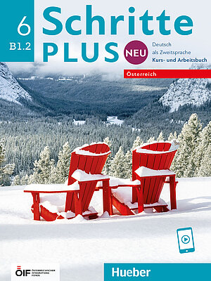 Coverbild des Arbeitsbuches Schritte Plus neu 5+6 für die Niveaustufe B1.