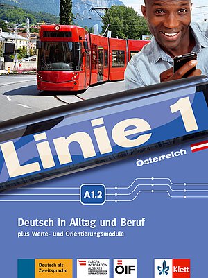 Coverbild des Kursbuches Linie 1 Österreich A1.2.